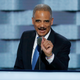 Former Attorney General Eric Holder speaks during the second day of the Democratic National Convention in Philadelphia on July 26, 2016.